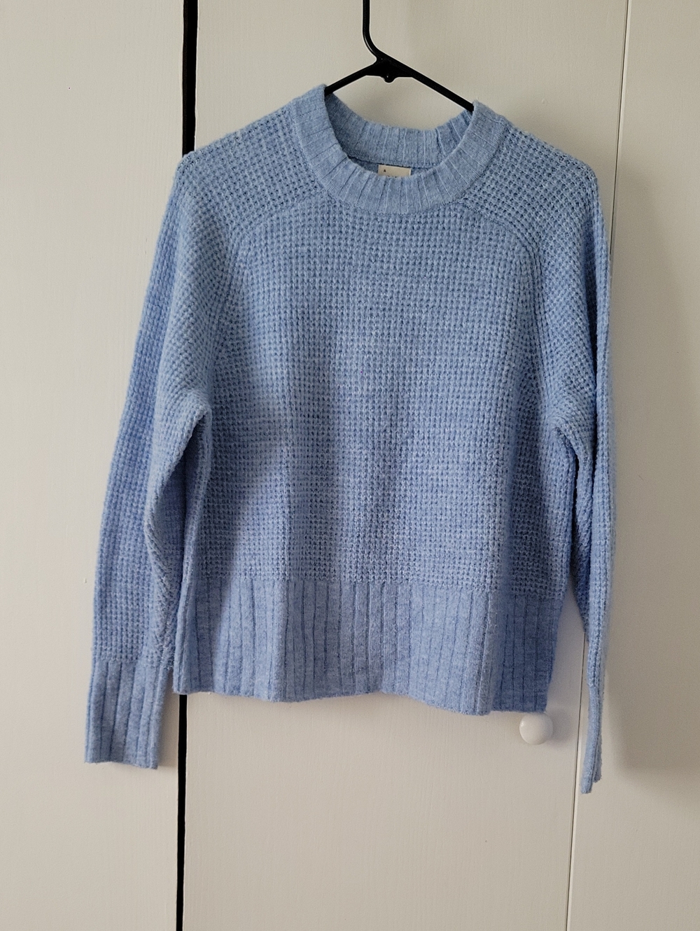 a new day Light Blue Textured Crewneck Sweater